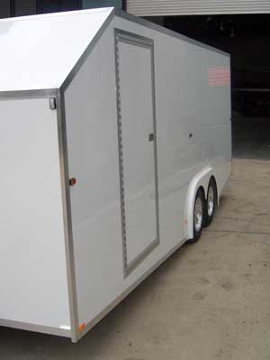 Medium enclosed car trailer from Motorsport Hauler