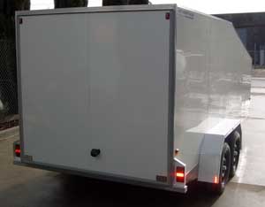 Small gooseneck car trailer from Motorsport Hauler